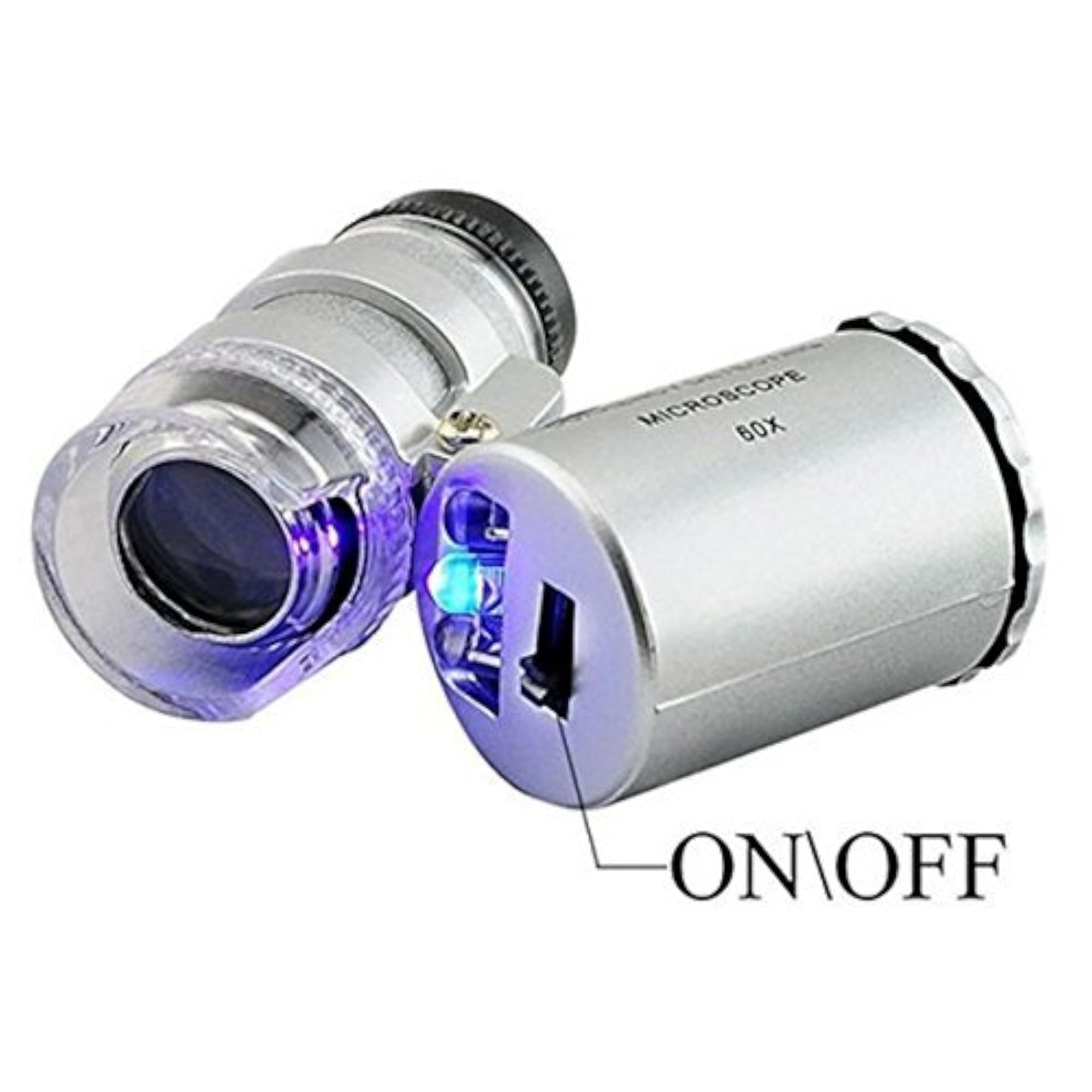 60X Zoom Pocket Microscope Magnifier